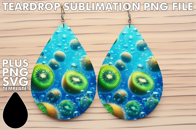 Joyful Teardrop EARRINGS Design, 3D Fruits