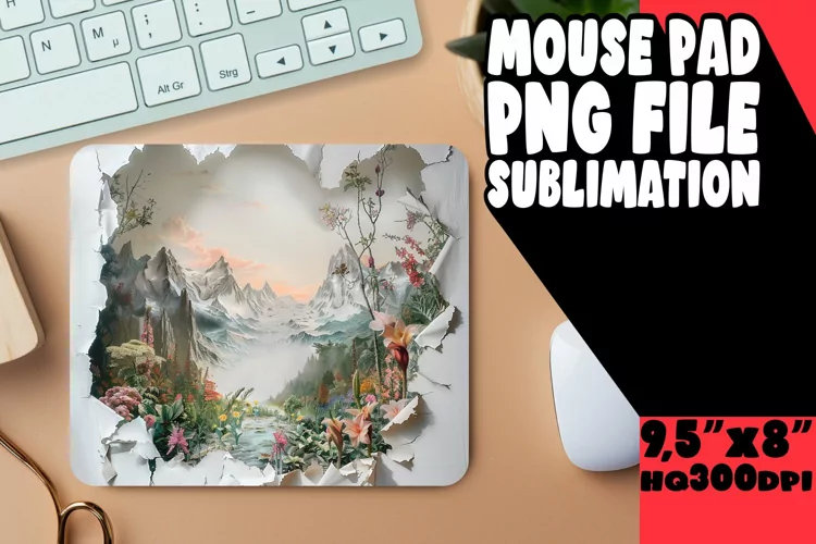 Crystal Clear Waters 3D Mousepad Sublime Nature