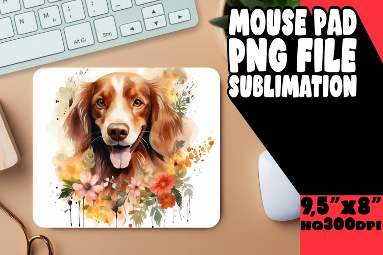 Playful Springtime Pet Mouse Pad