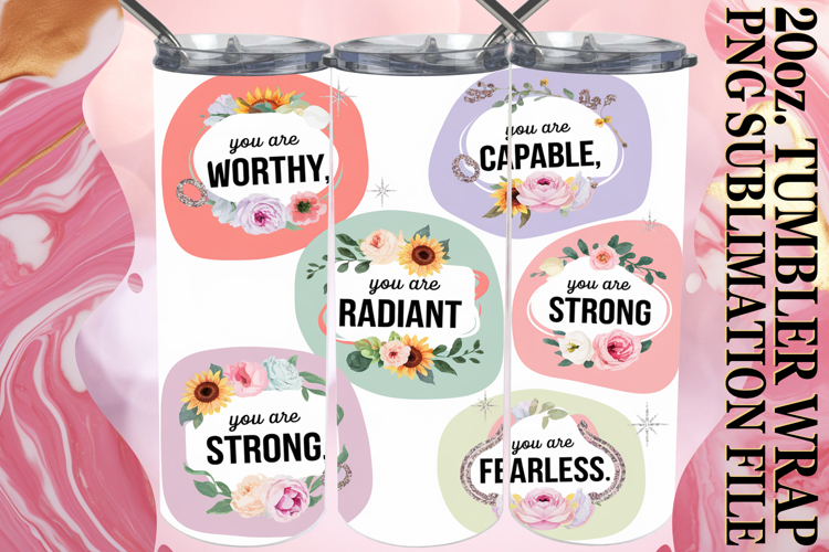 Uplifting spirits 20oz tumbler wrap, Quote