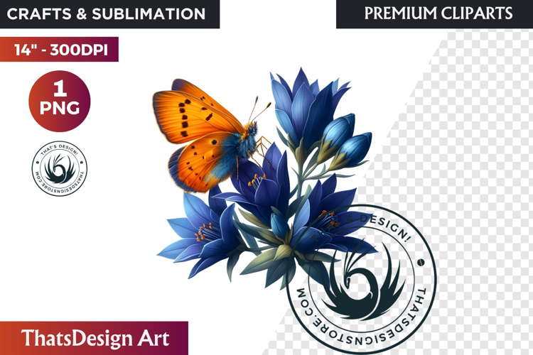 Monarch Butterfly Clipart Image 4
