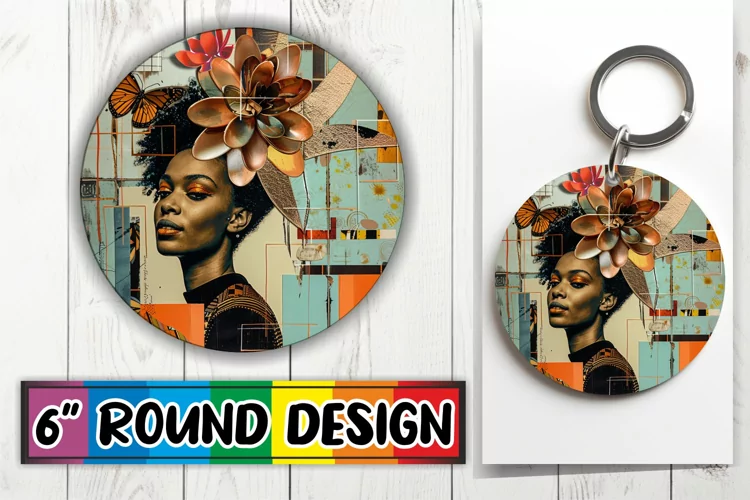 Wrap Artistic Black Woman Abstract Tumbler Art PNG