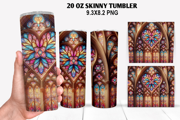 Flower Skinny Tumbler 20oz Wrap Design, Winter Tumbler Wrap