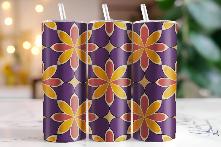 Flowers Tumbler Wrap | Sublimation | Tumblers