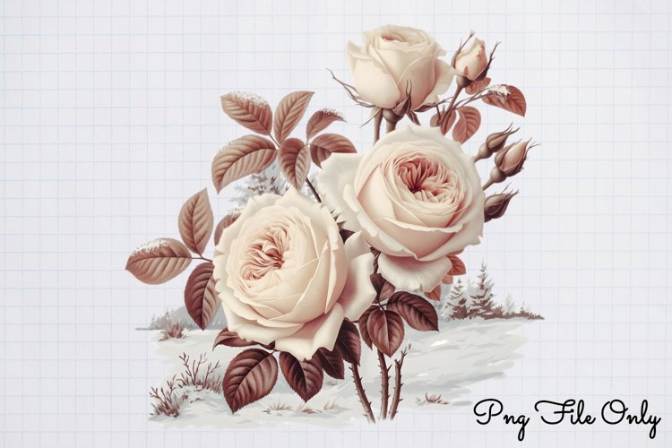 Antique Winter Photography Clipart PNG