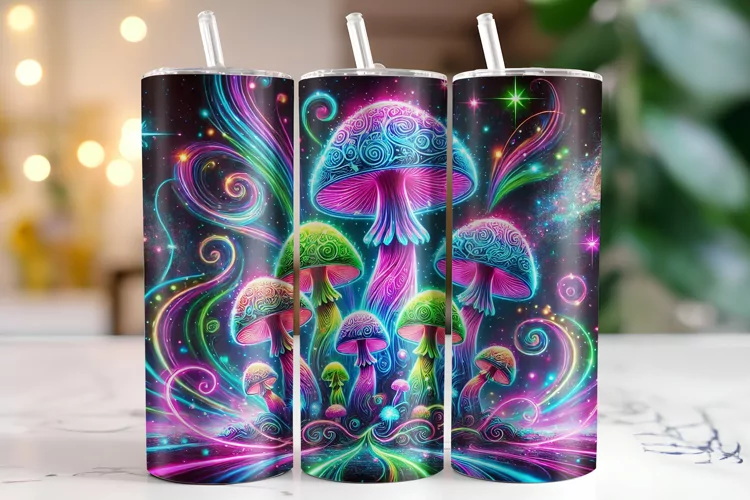 Mushroom Tumbler Wrap | Sublimation | Tumblers