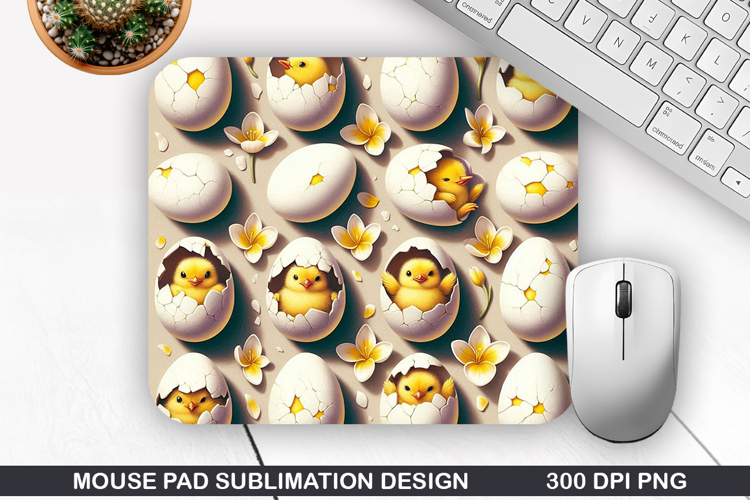 Easter Eggs Mouse Pad Sublimation, Easter Mouse Pad PNG
