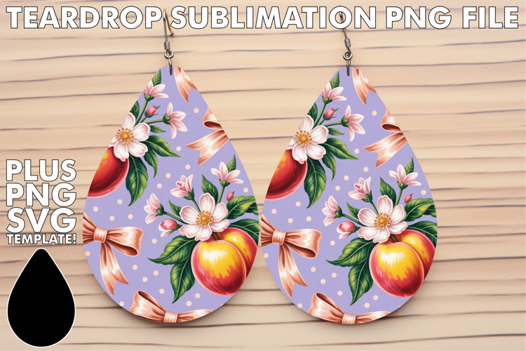 Lovely Teardrop Earrings Art PNG, Christmas