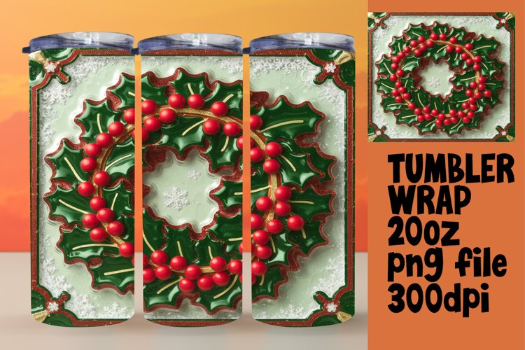 Christmas Tumbler Wrap Image 3