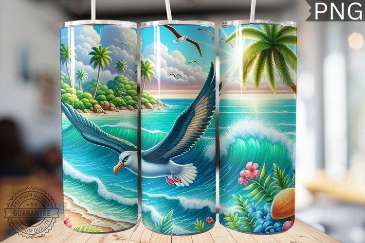 Albatross Tumbler Wrap - Albatross Tumbler Design