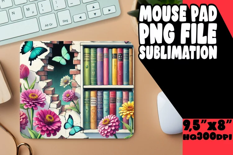 joyful MOUSE MAT Sublimation Style, Books