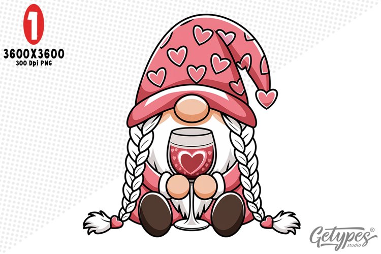 Valentine Gnome Clipart Image 10