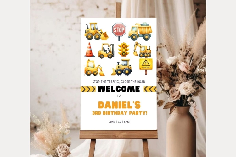 Baby Shower Welcome Sign Template 237 example image 1