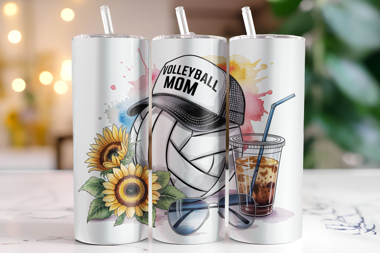Volleyball Mom Tumbler Wrap | Sublimation | Tumblers