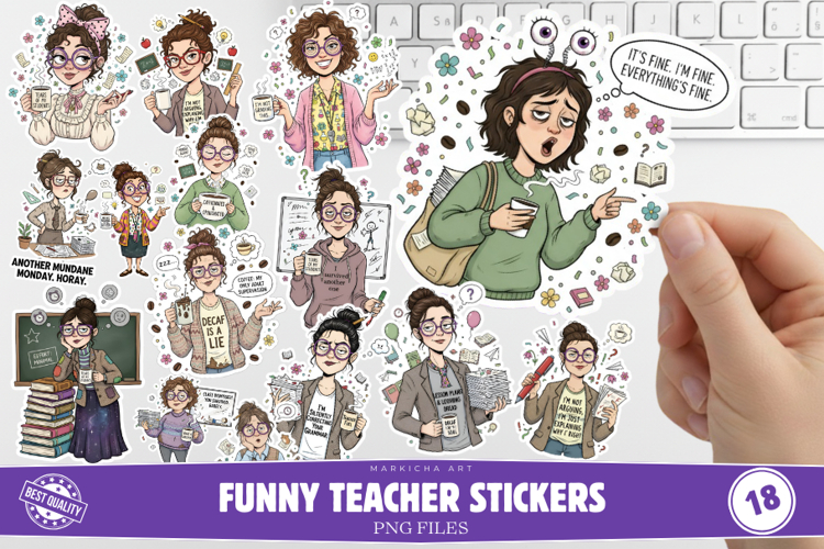 Funny Teacher Stickers