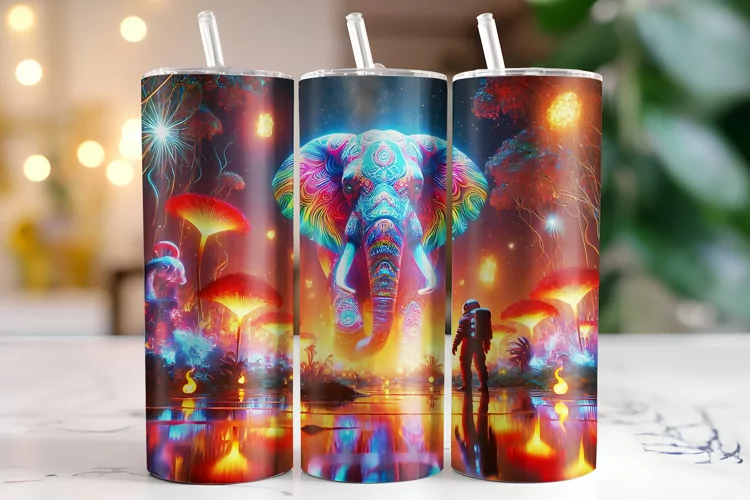 Elephant Tumbler Wrap | Sublimation | Tumblers