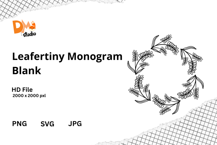 Floral Monogram Letter Svg Image 22