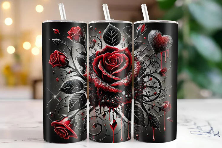 Flowers Tumbler Wrap | Sublimation | Tumblers