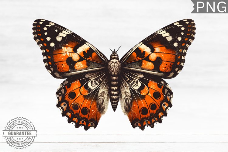 Halloween Butterfly Clipart - Halloween Sublimation PNG