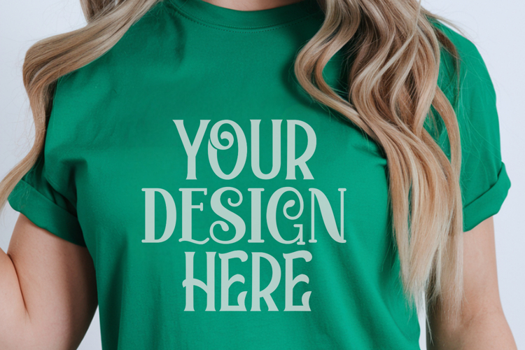 Grass Comfort Colors 1717 Christmas Mockup, CC 1717