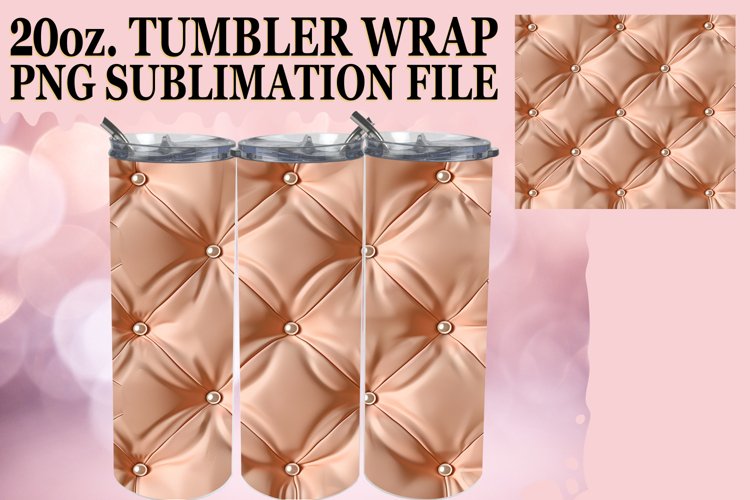 Quilted Effect Pattern Tumbler Sublimation