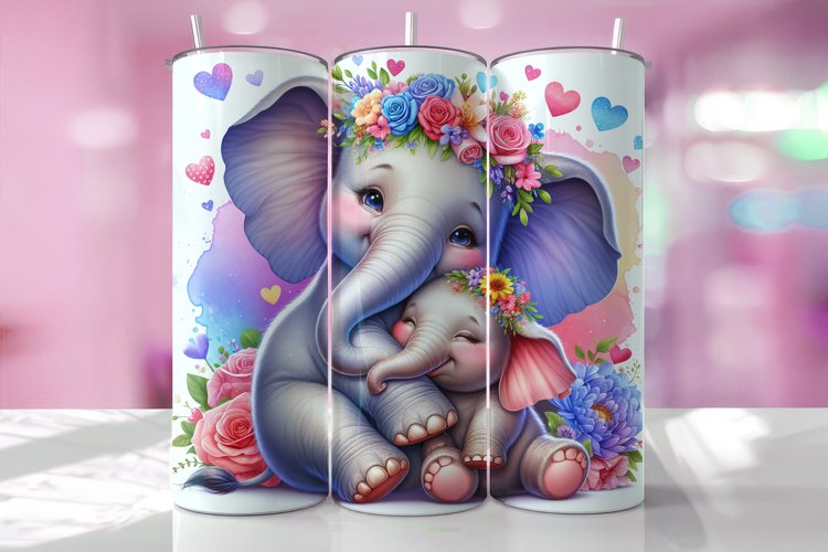 Elephant Watercolor Clipart Image 8