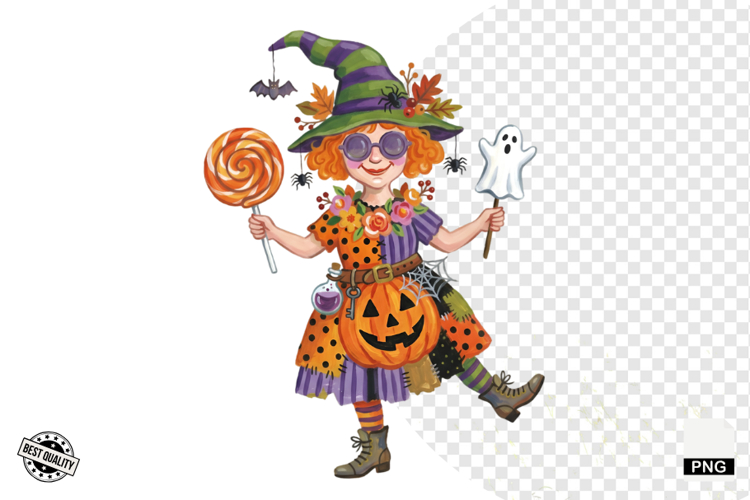 Halloween Girls Clipart