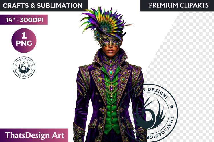 Mardi Gras Carnival Masquerade Clipart PNG scrapbooking