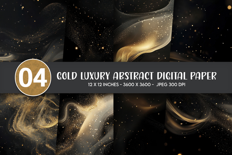 Gold Luxury Abstract Digital Paper