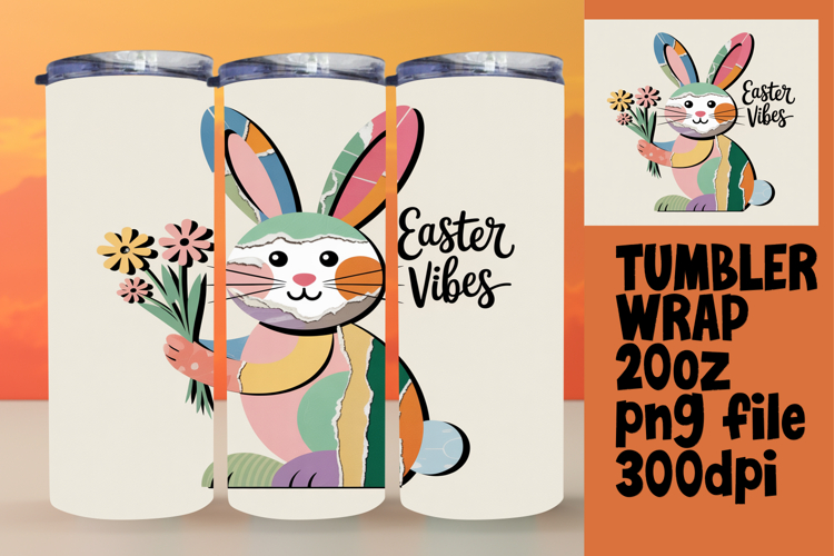 CREATIVE 20oz Tumbler Design for Gifts , Easter Bunny