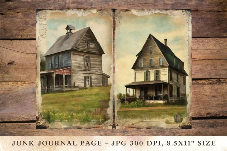 Printable Junk Journal Pages Farmhouse 7