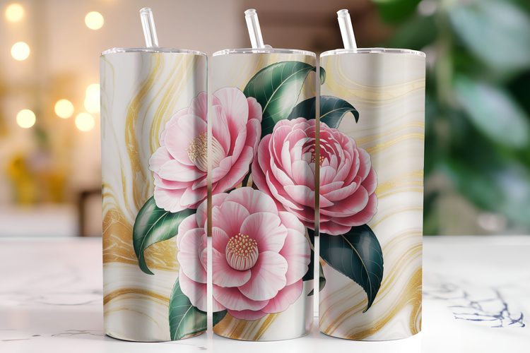 Flowers Tumbler Wrap | Sublimation | Tumblers