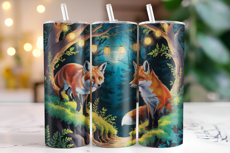 Fox Tumbler Wrap | Sublimation | Tumblers