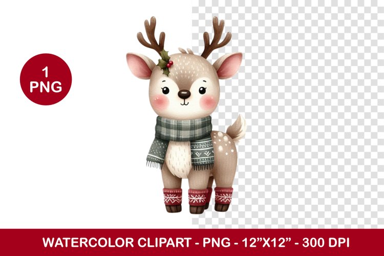 Christmas Reindeer Clipart Image 21
