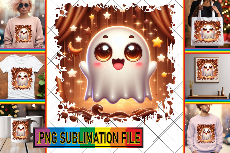 Charming TOTE BAG Magic Ideas, 3D Cute Ghost