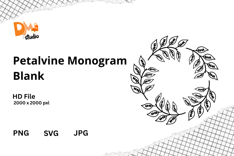 Floral Monogram Letter Svg Image 9