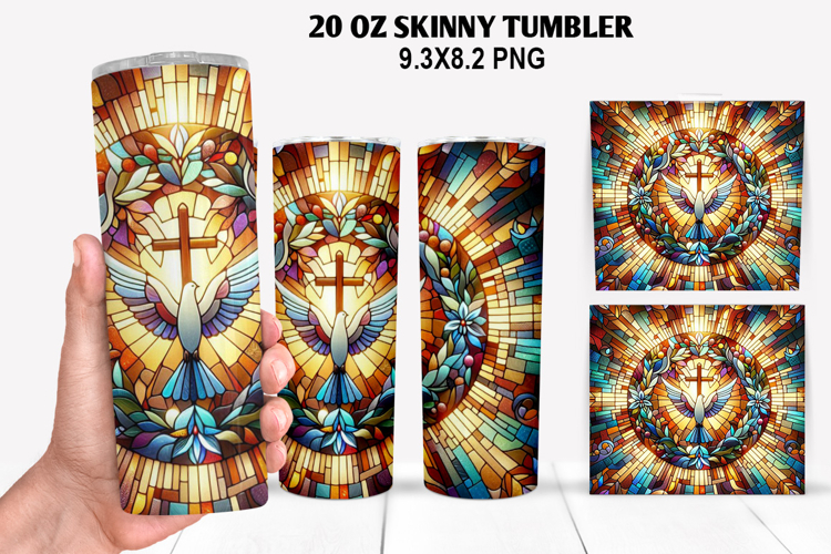 Skinny Tumbler 20oz Wrap Design, Easter Tumbler PNG Design