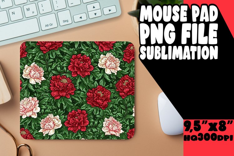 Stylish Blossom Mouse Pad Design