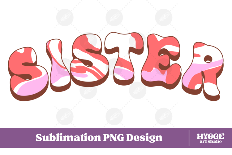 sister Png Retro Retro Mothers Day Mom Sublimation