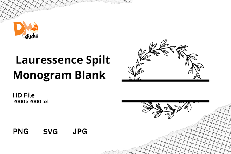 Floral Monogram Letter Svg Image 12
