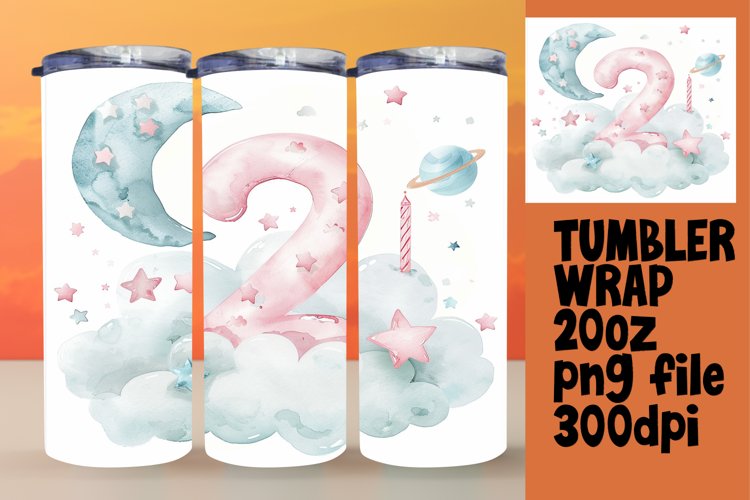 Cosmic Tranquility: 20oz Tumbler Wrap Art