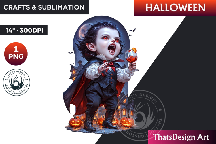 Cute Vampire Clipart Image 2