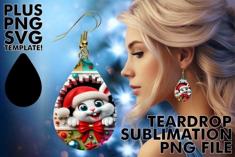 Colorful Teardrop Earring Wonderland example image 1