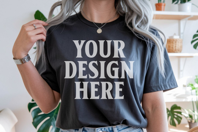 Comfort Colors 1717 Pepper T-Shirt Mockup