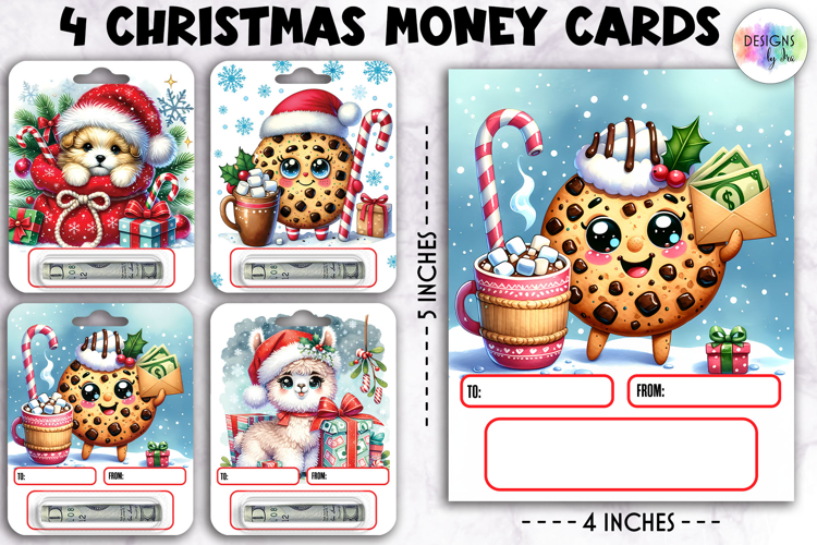 Christmas Money Cards, Printable Gift Card Holders