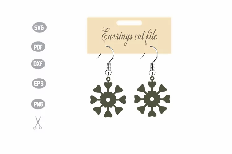 Earrings Template SVG