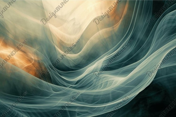 Mysterious Abstract lines glowing. Generate Ai