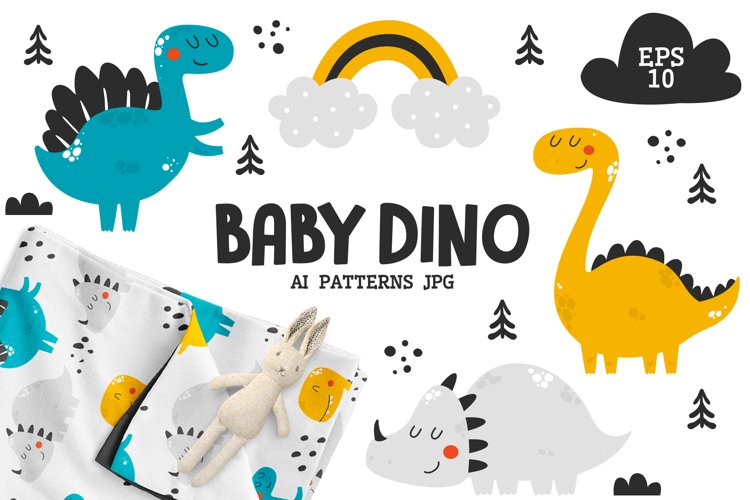 Baby Dinosaurs - Cute Characters example image 1