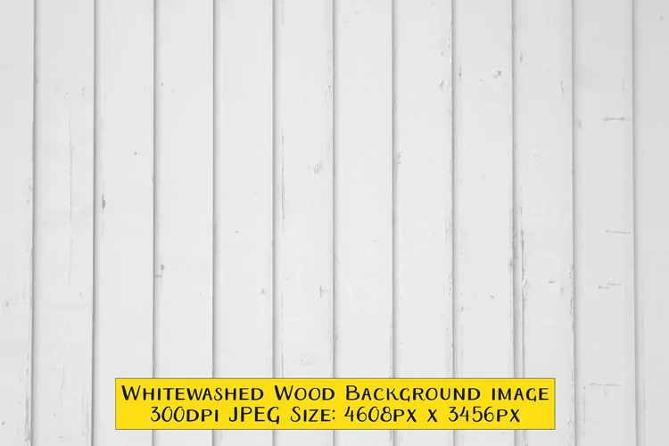 Whitewashed Wood Texture Background
