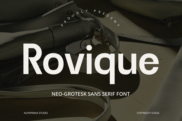 Rovique - Sans Serif Font